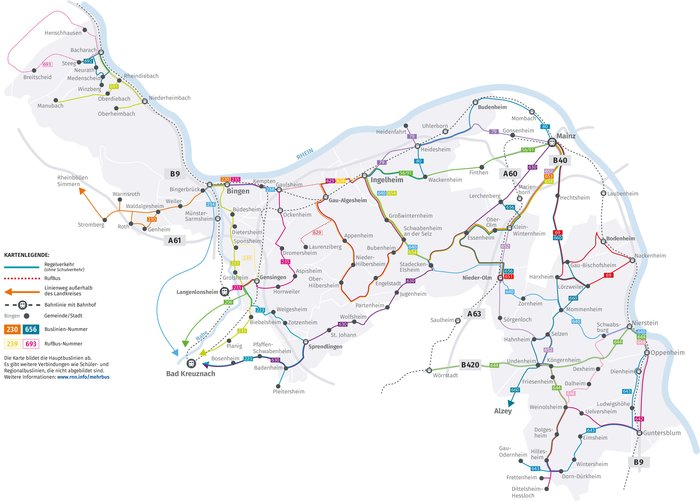 Karte Kreis Mainz-Bingen
